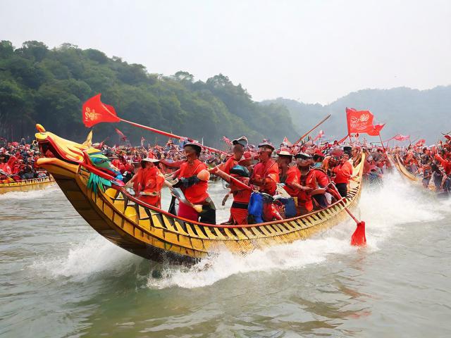 九游体育网站_ 传统古老龙舟节，赛水技艺彰显民族精神，中国传统文化赛龙舟介绍