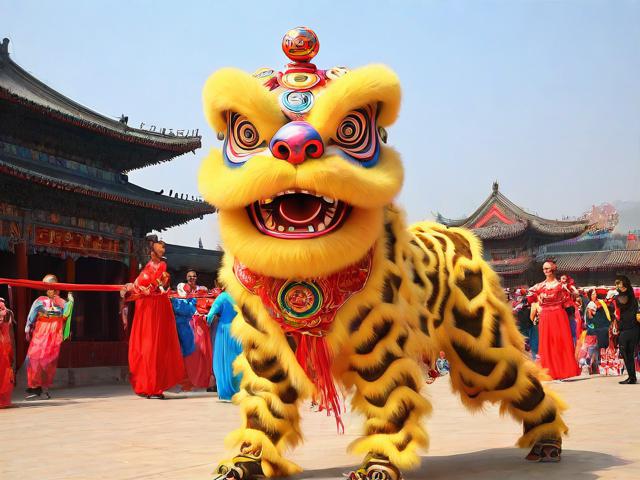 九游体育网站_ 传统民族舞狮表演赛，文化与运动的精彩碰撞